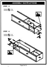 Preview for 9 page of Furniture of America HFW-1477C4 Assembly Instructions Manual