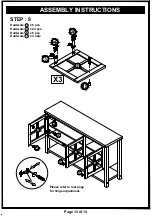 Preview for 12 page of Furniture of America HFW-1477C4 Assembly Instructions Manual