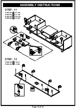 Preview for 12 page of Furniture of America HFW-1478C2 Assembly Instructions Manual