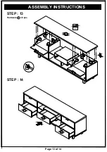 Preview for 13 page of Furniture of America HFW-1478C2 Assembly Instructions Manual