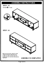 Preview for 14 page of Furniture of America HFW-1478C2 Assembly Instructions Manual