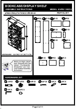 Preview for 6 page of Furniture of America HFW-1503C4 Assembly Instructions Manual