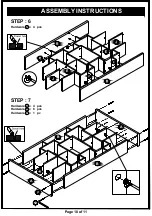 Preview for 10 page of Furniture of America HFW-1503C4 Assembly Instructions Manual