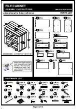 Preview for 6 page of Furniture of America HFW-1650C6 Assembly Instructions Manual