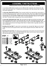 Preview for 7 page of Furniture of America HFW-1650C6 Assembly Instructions Manual