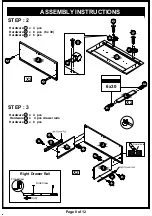 Preview for 8 page of Furniture of America HFW-1650C6 Assembly Instructions Manual