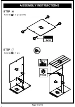 Preview for 10 page of Furniture of America HFW-1650C6 Assembly Instructions Manual