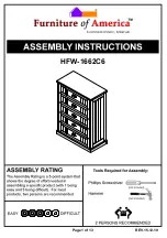 Furniture of America HFW-1662C6 Assembly Manual preview