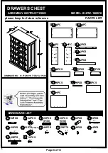 Preview for 6 page of Furniture of America HFW-1662C6 Assembly Manual