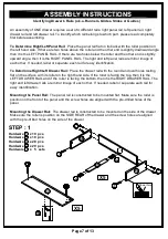 Preview for 7 page of Furniture of America HFW-1662C6 Assembly Manual