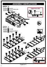 Preview for 8 page of Furniture of America HFW-1662C6 Assembly Manual