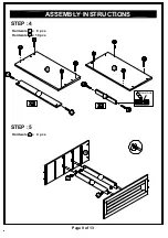 Preview for 9 page of Furniture of America HFW-1662C6 Assembly Manual