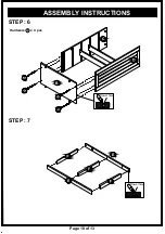 Preview for 10 page of Furniture of America HFW-1662C6 Assembly Manual