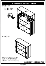 Preview for 12 page of Furniture of America HFW-1679C21 Assembly Instructions Manual