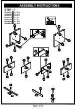 Preview for 7 page of Furniture of America HFW-1681C1 Assembly Instructions Manual