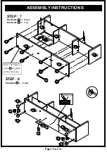 Preview for 11 page of Furniture of America HFW-1681C1 Assembly Instructions Manual