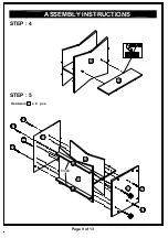 Preview for 9 page of Furniture of America HFW-16905C4 Assembly Instructions Manual