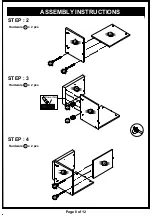 Preview for 8 page of Furniture of America HFW-16908C1 Assembly Instructions Manual