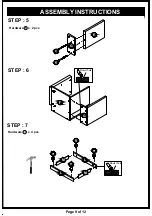 Preview for 9 page of Furniture of America HFW-16908C1 Assembly Instructions Manual