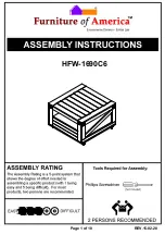 Furniture of America HFW-1690C6 Assembly Instructions Manual preview