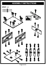 Preview for 8 page of Furniture of America HFW-1690C6 Assembly Instructions Manual