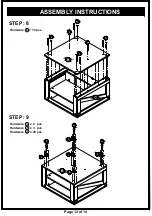 Preview for 12 page of Furniture of America HFW-1690C6 Assembly Instructions Manual