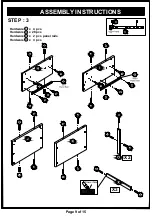 Preview for 9 page of Furniture of America HFW-1692C4 Assembly Instructions Manual