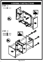 Preview for 10 page of Furniture of America HFW-1692C4 Assembly Instructions Manual