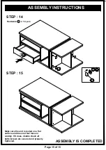 Preview for 15 page of Furniture of America HFW-1692C4 Assembly Instructions Manual