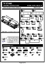 Preview for 6 page of Furniture of America HFW-1694C4-TV Assembly Instructions Manual