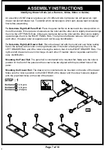 Preview for 7 page of Furniture of America HFW-1694C4-TV Assembly Instructions Manual