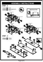 Preview for 8 page of Furniture of America HFW-1694C4-TV Assembly Instructions Manual