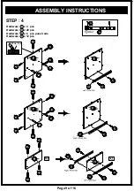 Preview for 9 page of Furniture of America HFW-1694C4-TV Assembly Instructions Manual