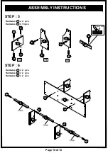 Preview for 10 page of Furniture of America HFW-1694C4-TV Assembly Instructions Manual