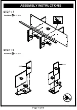 Preview for 11 page of Furniture of America HFW-1694C4-TV Assembly Instructions Manual