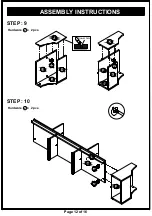 Preview for 12 page of Furniture of America HFW-1694C4-TV Assembly Instructions Manual