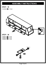 Preview for 15 page of Furniture of America HFW-1694C4-TV Assembly Instructions Manual