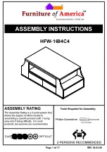 Furniture of America HFW-1694C4 Assembly Instructions Manual preview