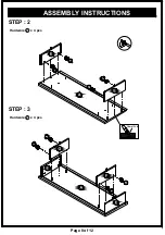 Preview for 8 page of Furniture of America HFW-1695C4 Assembly Instructions Manual