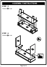 Preview for 10 page of Furniture of America HFW-1695C4 Assembly Instructions Manual