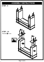 Preview for 12 page of Furniture of America HFW-1695C4 Assembly Instructions Manual