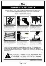 Preview for 3 page of Furniture of America HFW-1697C6-TV Assembly Instructions Manual