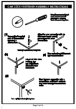 Preview for 5 page of Furniture of America HFW-1697C6-TV Assembly Instructions Manual