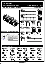 Preview for 6 page of Furniture of America HFW-1697C6-TV Assembly Instructions Manual