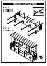 Preview for 10 page of Furniture of America HFW-1697C6-TV Assembly Instructions Manual