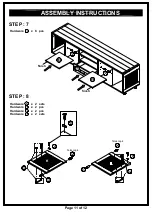 Preview for 11 page of Furniture of America HFW-1697C6-TV Assembly Instructions Manual