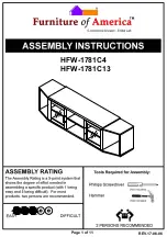 Furniture of America HFW-1781C13 Assembly Instructions Manual preview