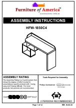 Furniture of America HFW-1850C4 Assembly Instructions Manual preview