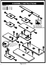 Preview for 8 page of Furniture of America HFW-1850C4 Assembly Instructions Manual