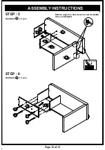 Preview for 10 page of Furniture of America HFW-1850C4 Assembly Instructions Manual